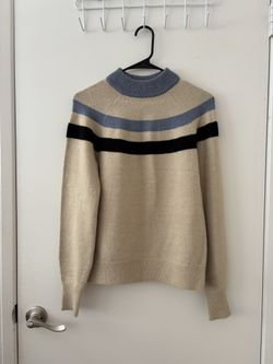 Beige Sweater with Stripes - size xs - New, Never Used 