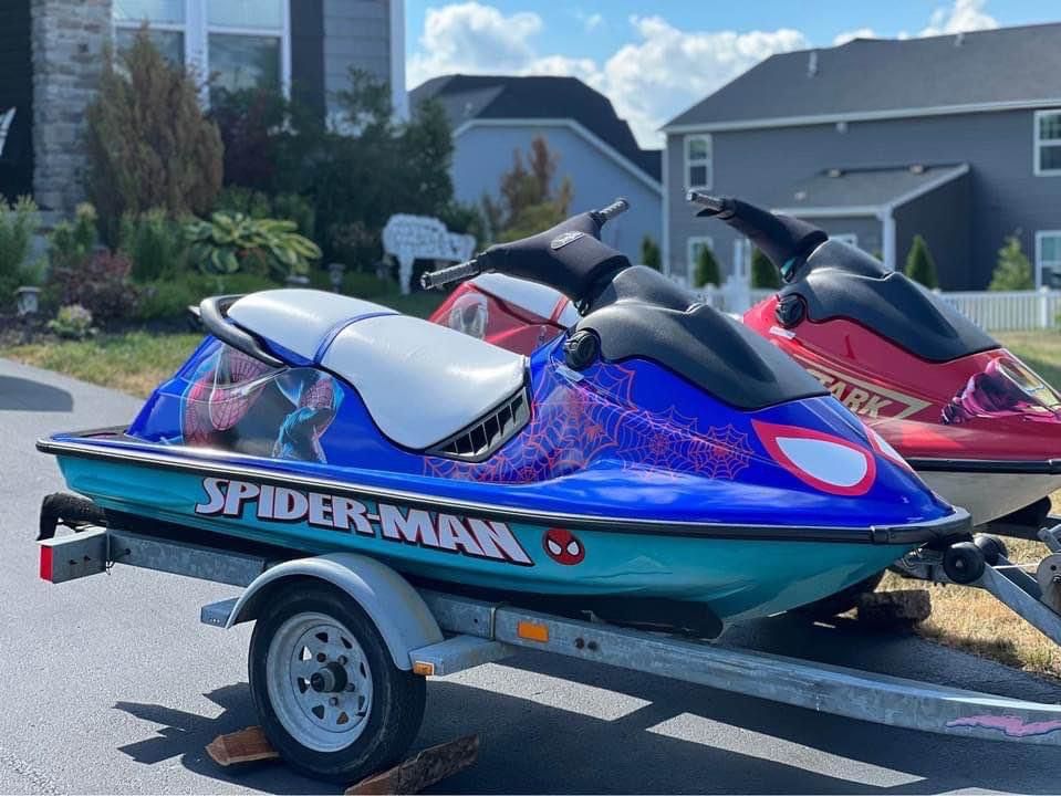 2 Seadoo Jetskis With Trailer 