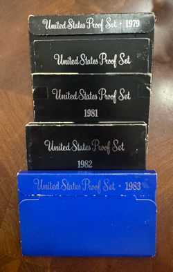 5 Proof Sets ‘79,’80,’81,’82,’83