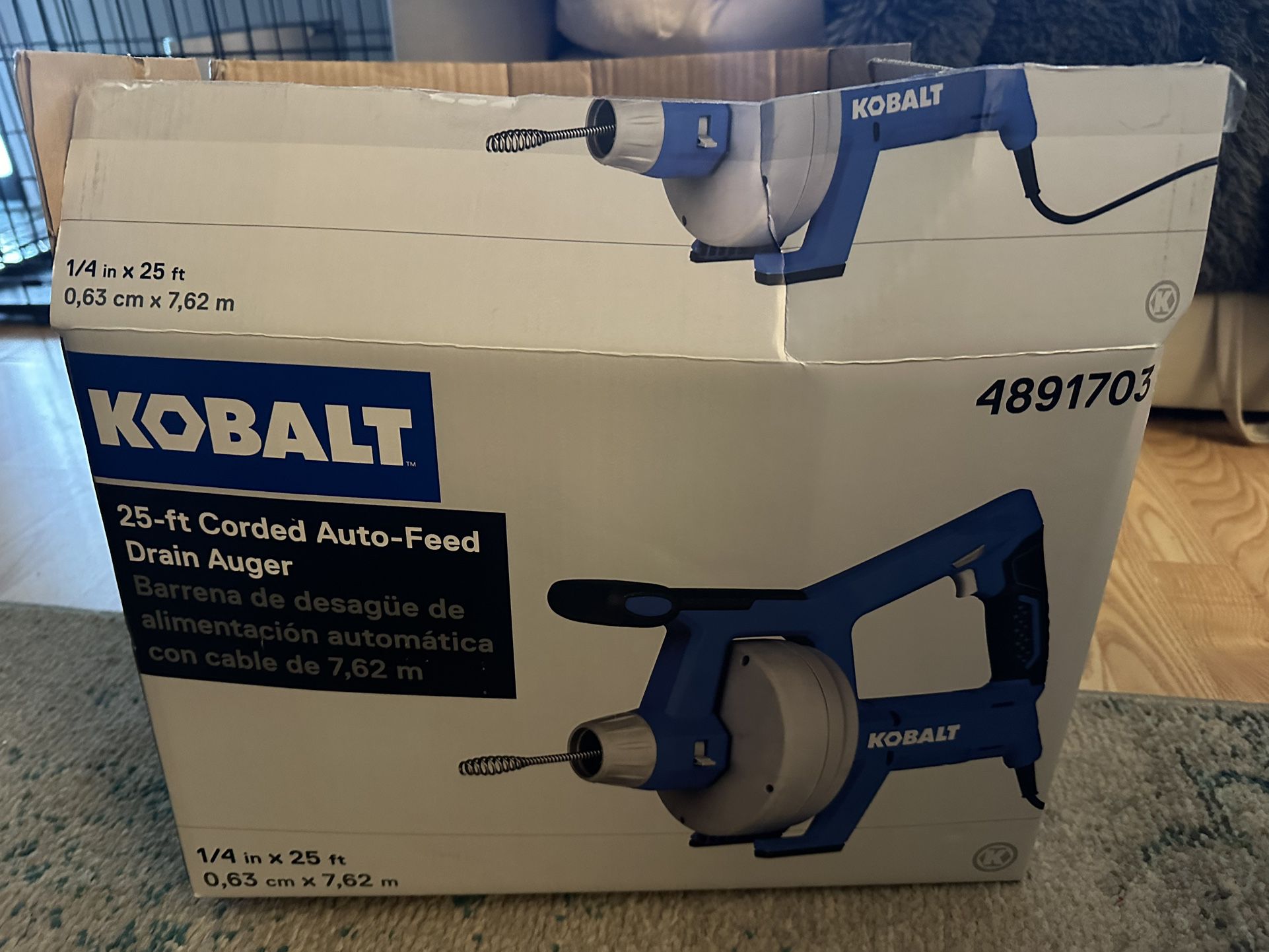 Kobalt 25ft corded Auto-Feed auger