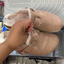 Birkenstock Boston Pink Sherling