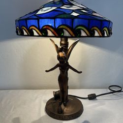 Disney Tinkerbell Tiffany Style Stained Glass Lamp