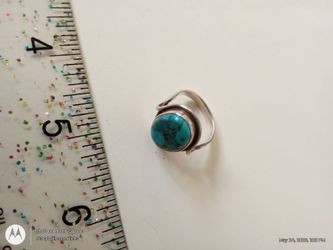 Turquoise sterling silver size 9