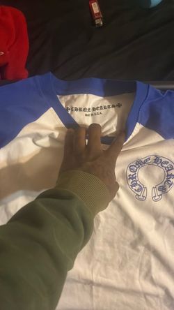 Chrome Hearts Raglan T-Shirt White Blue