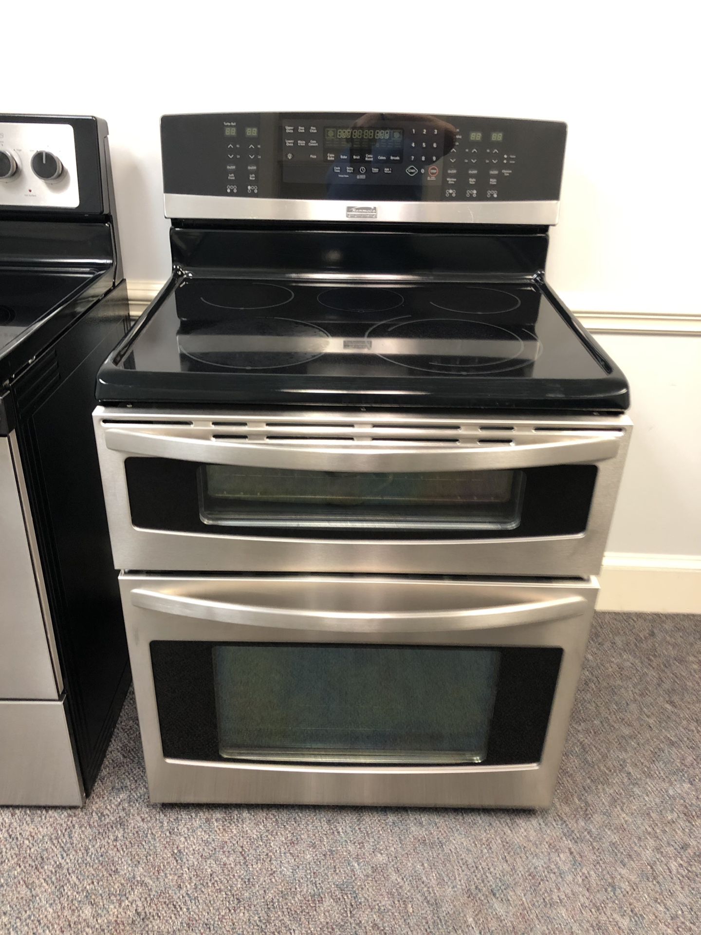 Kenmore Elite touch Screen Glass Top convection double oven stove