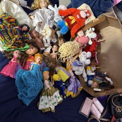 miscellaneous All Kinds Of Dolls, $10 All