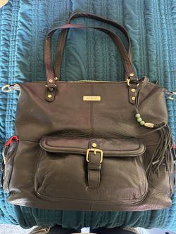 Lily Jade Leather Convertible Tote / Diaper Bag
