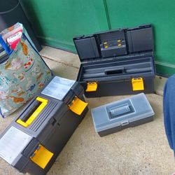Three Different Size Tool Boxes All In One