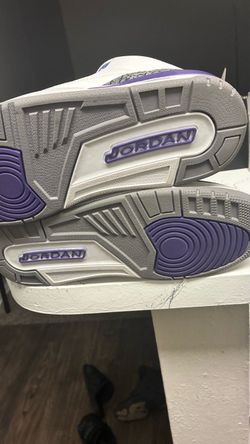 Air Jordan 3 White Purple Sneakers
