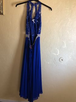 Royal blue dress