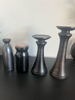 Black Modern Decor Set (4pcs)