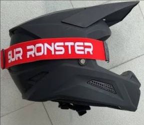 Matte Black Motocross Helmet