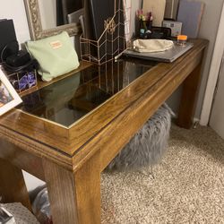 Sturdy wooden desk