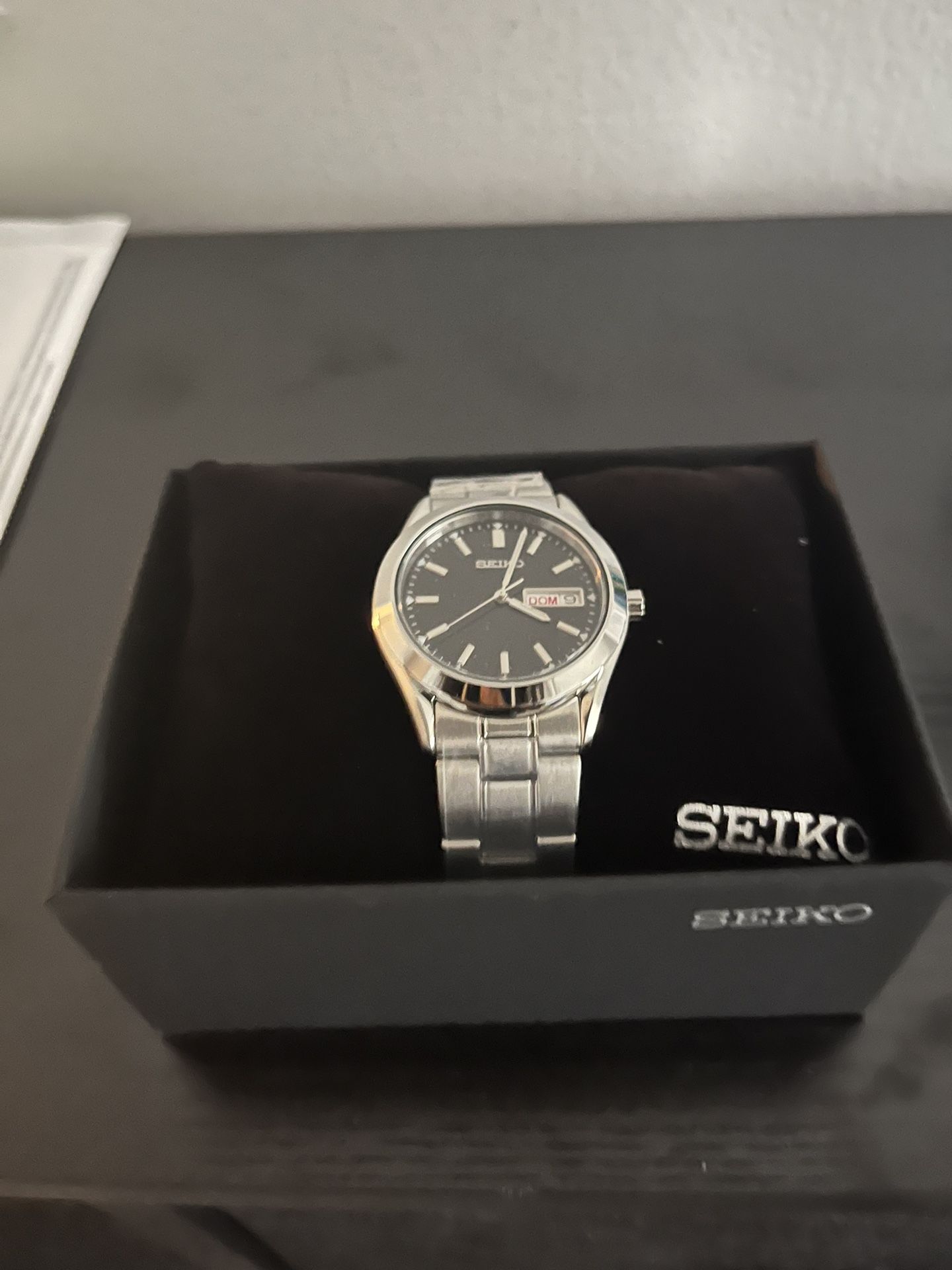 SEIKO Men’s Essentials Stainless Steel Bracelet Watch 38mm