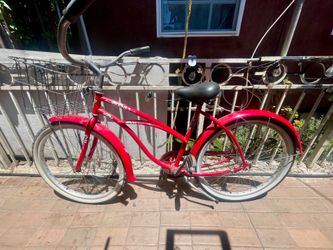 Hawaii 26 inch Beach Cruiser Cherry Red