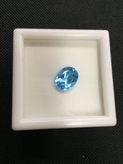 Blue sky topaz gemstone