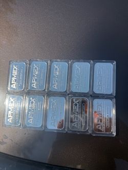 1 OZ silver bars (APMEX)