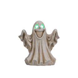 Halloween Ghost Figurine - LED Light Up with Glowing Eyes