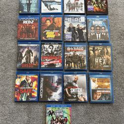 Action Blu-ray Lot (17 Movies) John Wick, Expendables, Dredd, 47 Ronin + More