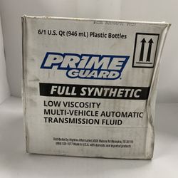 Prime Guard Full Synthetic Auto Transmission Oil 6qt