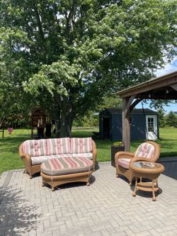 4pc wicker patio set