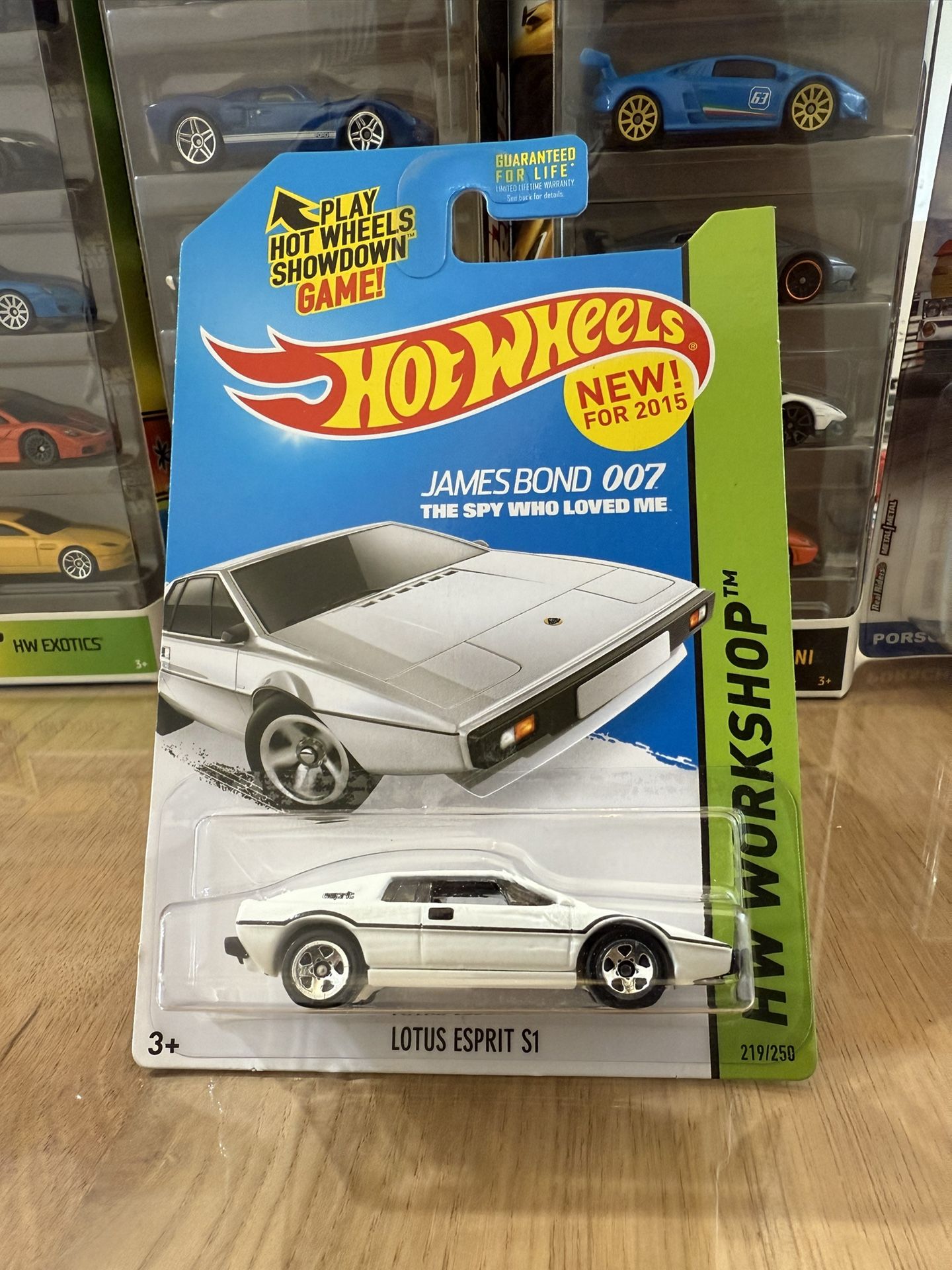 π¬π₯ HOT WHEELS 2013 - JAMES BOND 007 The Spy Who Loved Me - White Lotus Espirit S1 - HW WORKSHOP 219/250 - Movie Die Cast Toy π¬π₯