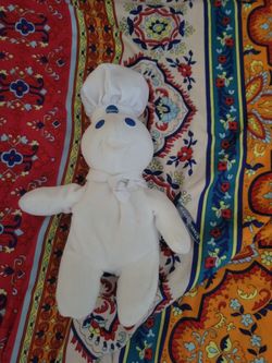 Beanie Baby Pillsbury Doughboy Plush Stuffed Toy