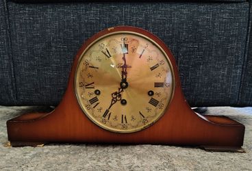 Vintage Wooden Clock Windup Clock W. Haid