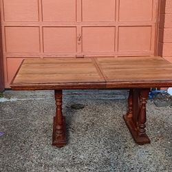Refinished Special Walnut Dining Table