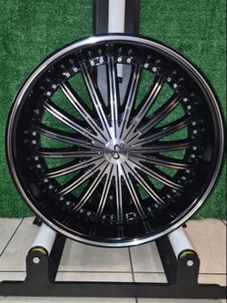 20" U2 GLOSS BLACK MACHINED RIMS