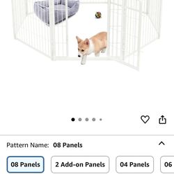 White Puppy Pen Gate