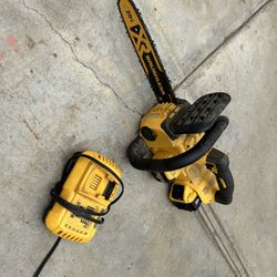 DeWalt Chainsaw With Charger 