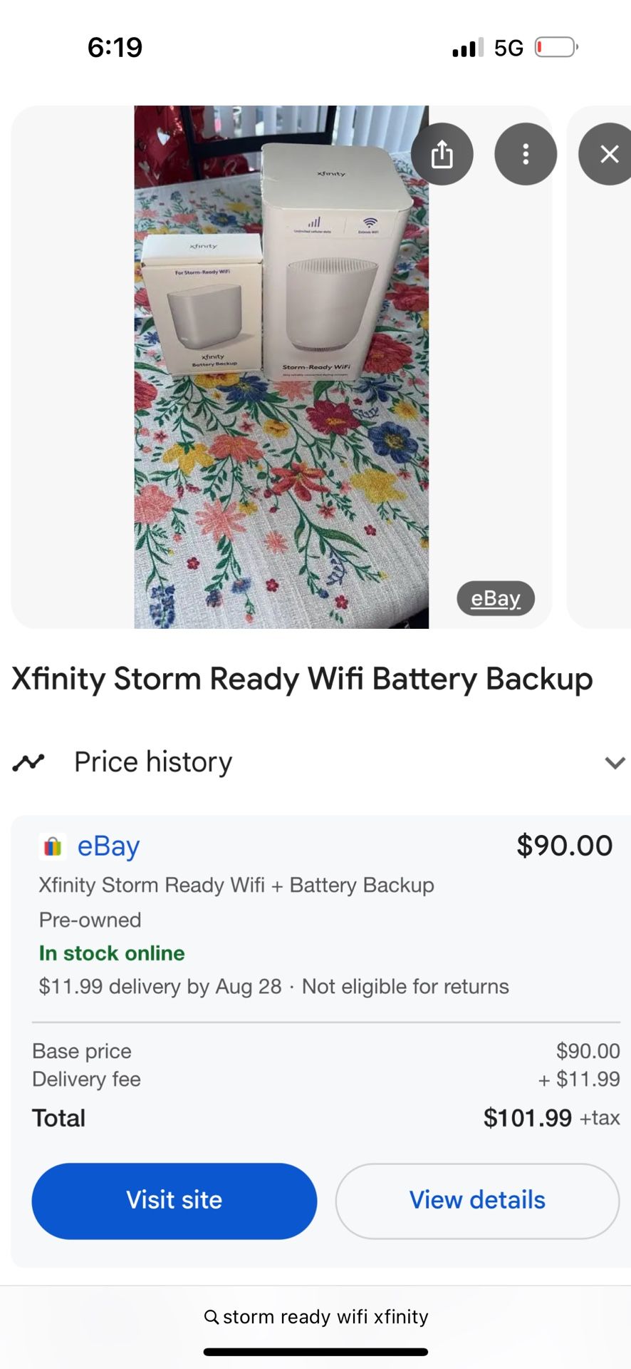 Xfinity Storm Ready WiFi