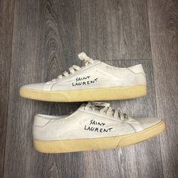Saint Laurent court sneakers distressed size 45/12