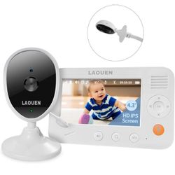 NEW LAOUEN Portable Baby Monitor with Camera and Audio, two way talk