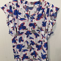 Floral Shirt Blue 