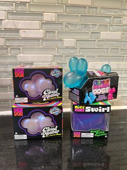 Needoh Cloud Pleaser & Nice Cube Swirl, Balloon Dog