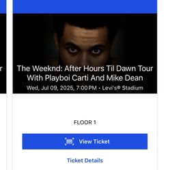 The Weeknd With Playboi Carti Tickets 