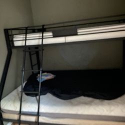 Full Size Metal Bunk Beds. No Mattress Included 