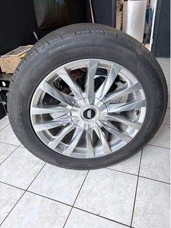 22 Inch Cadillac Rims w/newer tires