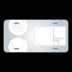 License Plate Novelty Car Front Vector Golden Cut Instructions