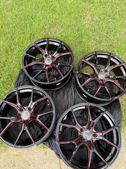 18in Black n Red Rims
