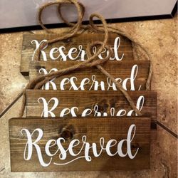 Reserved Signs
