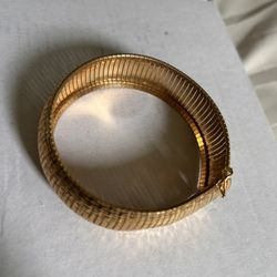 Silver 9.25 Bangle Over Gold 