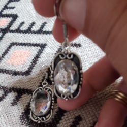 Silver Topaz Earrings 