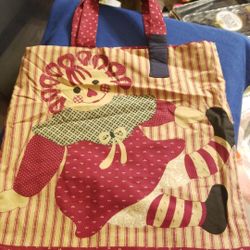 Raggedy Ann & Andy clothes tote bag