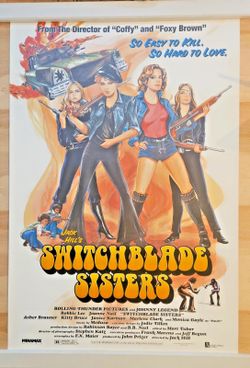 Original Movie Poster 27” x 40” Switchblade Sisters 1996