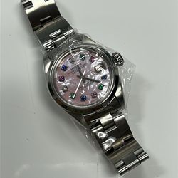 Rolex Pink 26mm Rainbow Sapphire Full Set Buy Sale Trade Gold Silver Coins 14k 18k