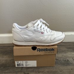 Reebok Classic Leather White And Gum, Size 8.5 Women’s (used) 
