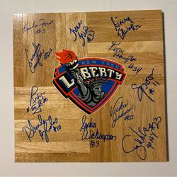 1997 New York Liberty - Signed Floor Board 11 Signatures